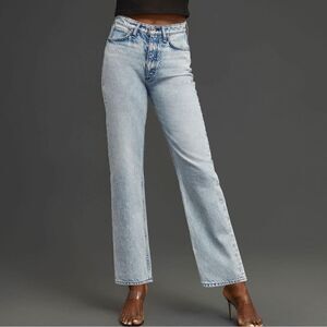 NWOT rag & bone Alex High-Rise Acid Wash Straight Jeans Womens Sz 25